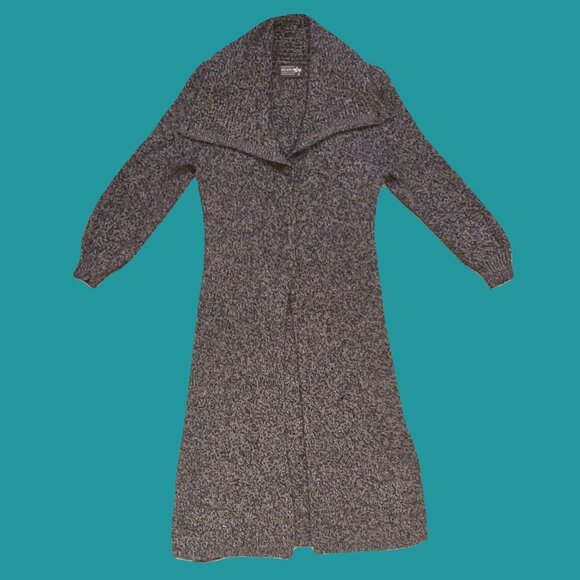 Calidad De Exportacion Baby Alpaca Long Cardigan Sweater Size M Preowned - Picture 6 of 10